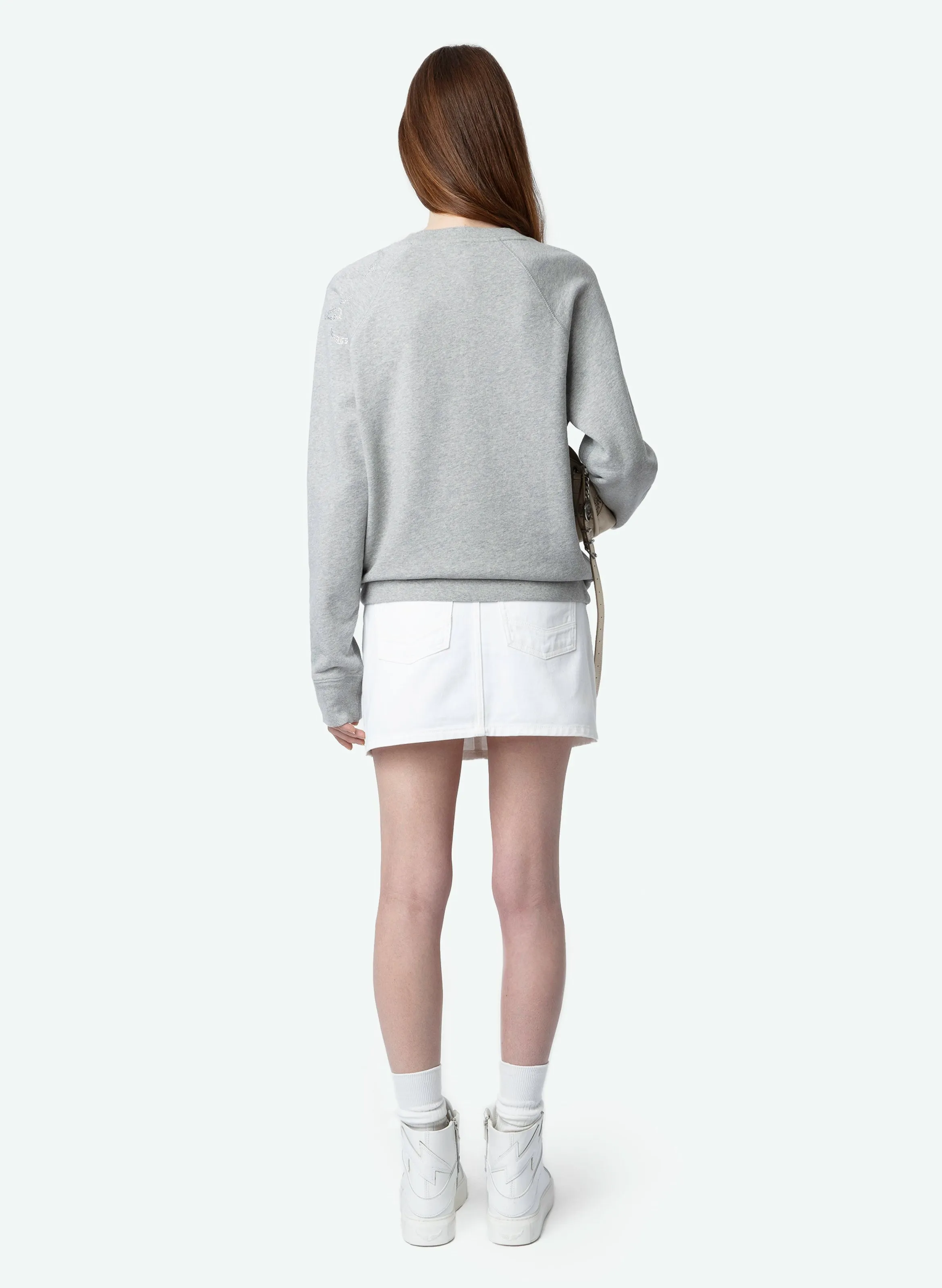 ZADIG&VOLTAIRE UPPER  SUDADERA HOLGADA DE ALGODóN ORGáNICO EN GRIS