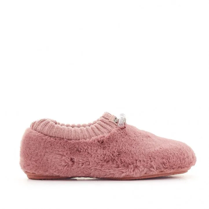 Zapatillas casa Vulladi con cierre ajustable en color rosa