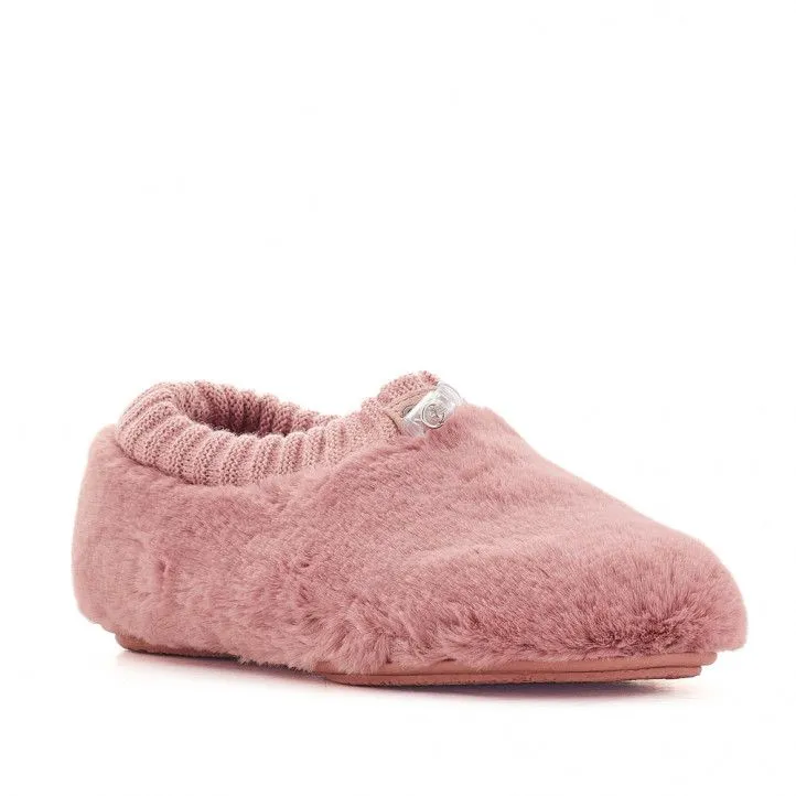 Zapatillas casa Vulladi con cierre ajustable en color rosa