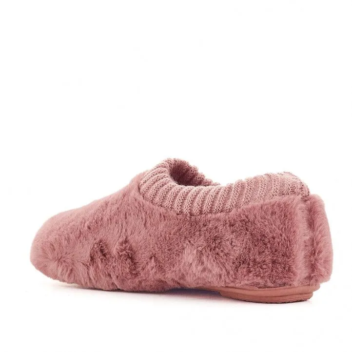 Zapatillas casa Vulladi con cierre ajustable en color rosa