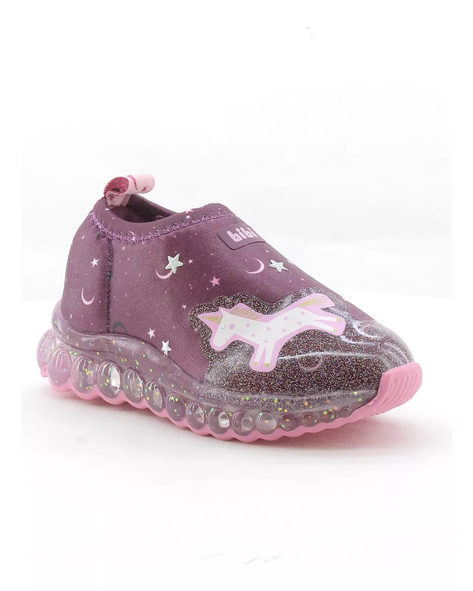 Zapatillas Luces Niños Bibi 1079 Unicornio Dinosaurio Carg
