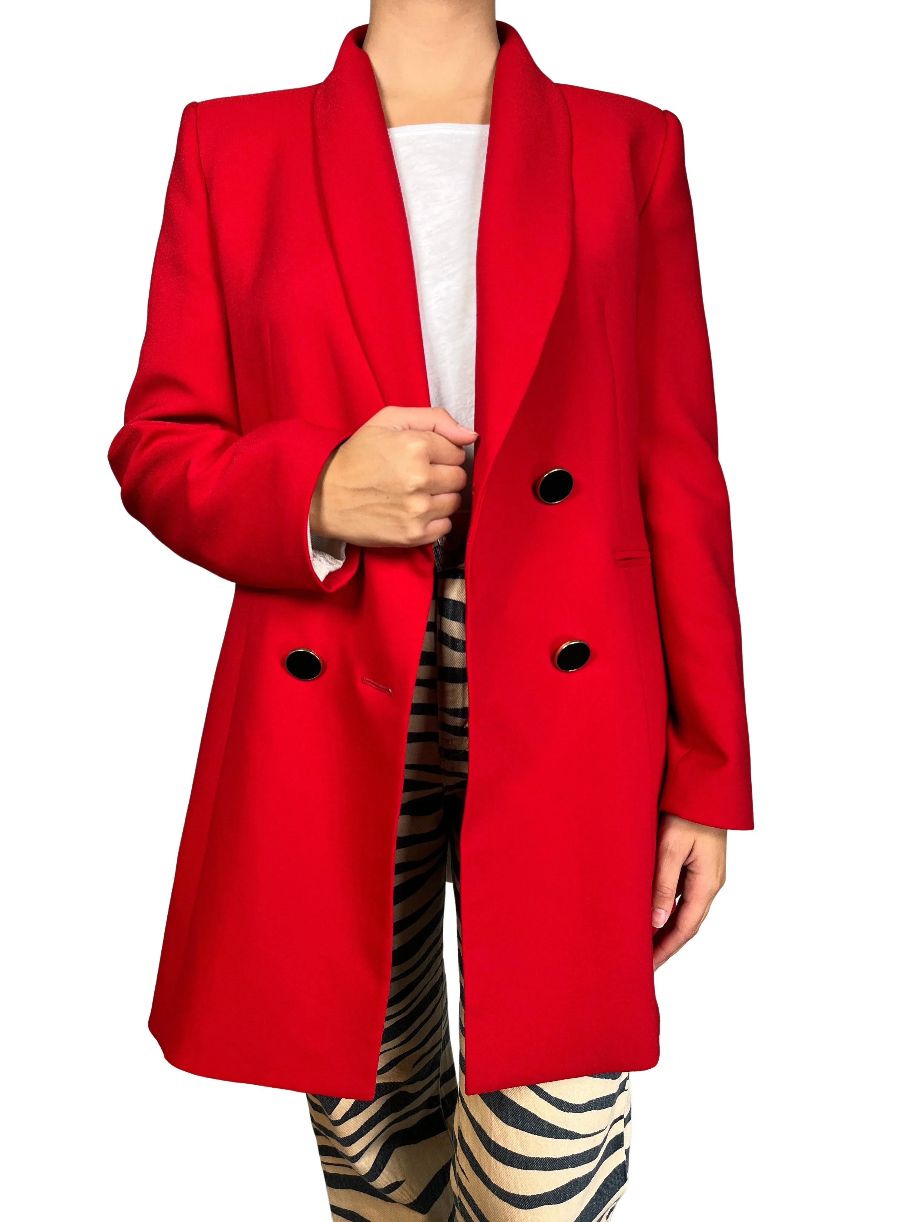 ZARA Blazer Rojo