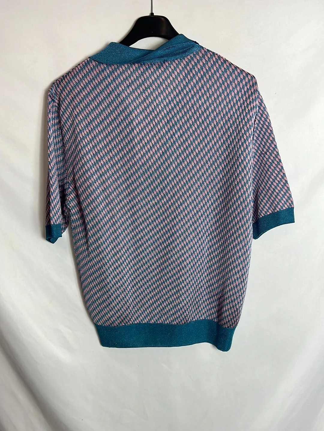 ZARA. Top hilo estampado geométrico . T M